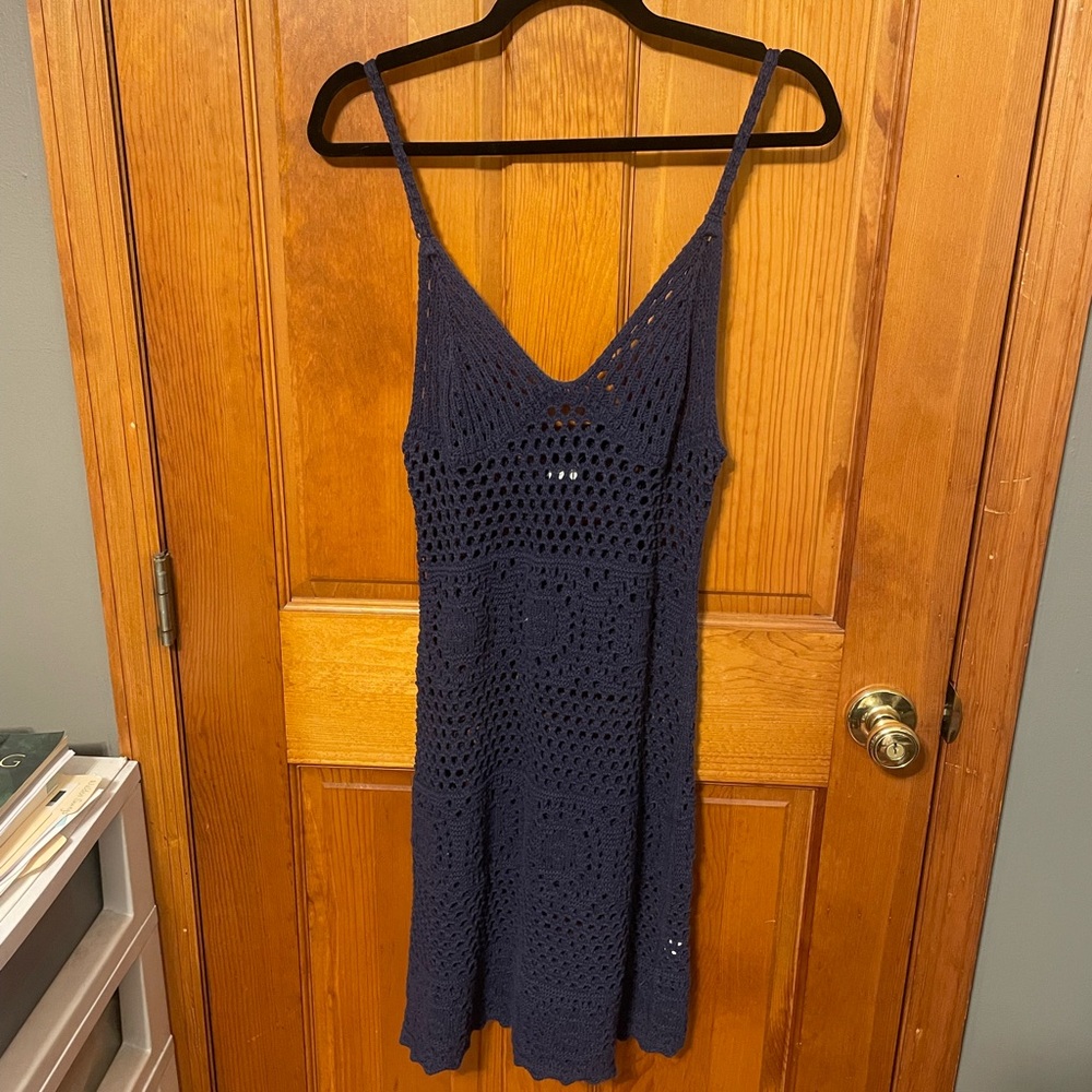 Elegant Navy Bathing Suit Coverup